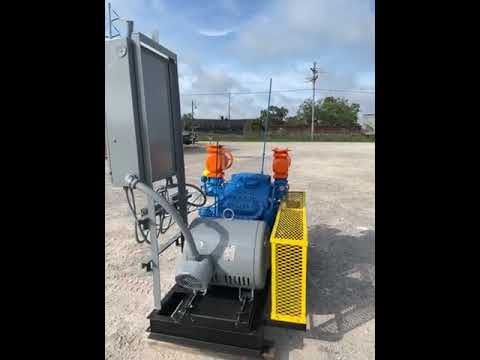 Vilter 436 6-Cylinder Reciprocating Compressor Package (75 HP 280/460 V, Belt Driven)