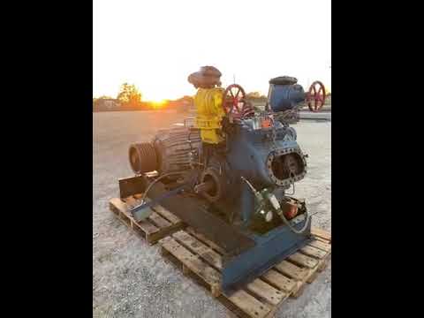Vilter 448 8-Cylinder Reciprocating Compressor Package (100 HP 460 V, Belt Driven)