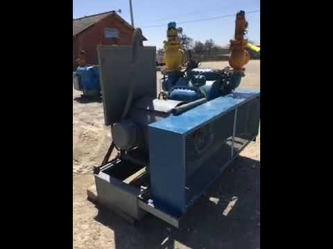 Vilter 456 6-Cylinder Reciprocating Compressor Package (100 HP 230/460 V, Belt Driven)