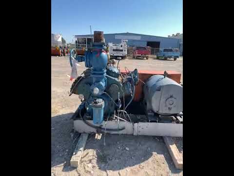 Vilter 448 8-Cylinder Reciprocating Compressor Package (100 HP 208-220/440 V, Belt Driven)
