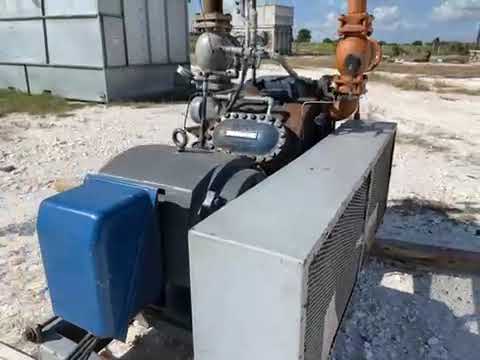 Vilter 456XL 6-Cylinder Reciprocating Compressor Package (MISSING COMPRESSOR, 100 HP 230/460 V, Belt Driven)