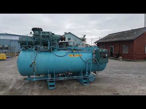 Frick Bare Rotary Screw Compressor Package (Frick Micro Control Panel, MISSING SCREW, MISSING MOTOR )