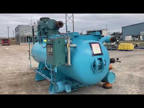 Frick Bare Rotary Screw Compressor Package (Frick Micro Control Panel, MISSING SCREW, MISSING MOTOR )