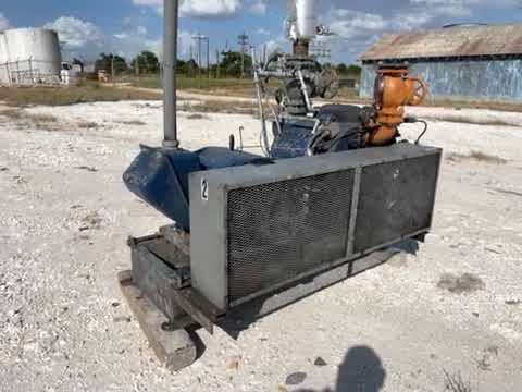 Vilter 456 6-Cylinder Reciprocating Compressor Package (100 HP 230/460 V, Belt Driven)