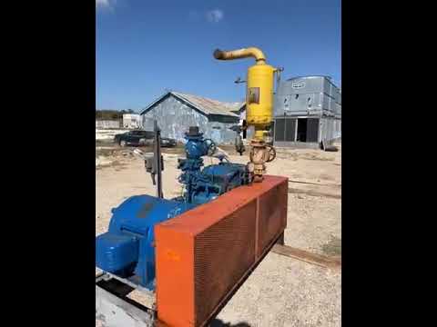 Paquete de compresor alternativo Vilter 448 de 8 cilindros (100 HP 208-220/440 V, accionado por correa)
