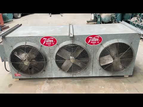 Bobina evaporadora de amoníaco Vilter SC-24-84-3/4-RA-HGC - 14 TR, 3 ventiladores (baja temperatura)