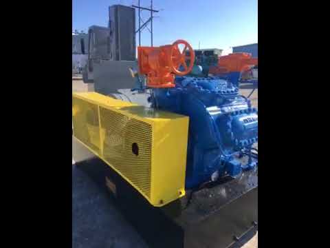 Vilter 448 8-Cylinder Reciprocating Compressor Package (100 HP 460 V, Belt Driven)