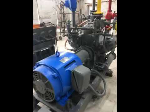 Mycom N42A 6-Cylinder Reciprocating Compressor Package (30 HP 36.7 V, Belt Driven)