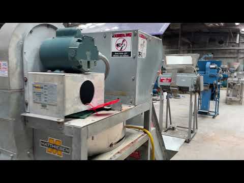 Matthiesen VLS510 Bottom Loading Volumetric Bagger With Incline Screw Conveyor