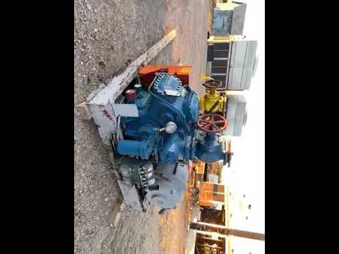 Vilter 448 8-Cylinder Reciprocating Compressor Package (100 HP 108-220/440 V, Belt Driven)