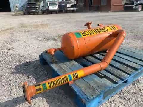 Seattle Refrigeration Inc Vertical Oil Separator (12in X 35in. 17 Gallons)