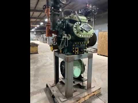 Mycom N62B 8-Cylinder Reciprocating Compressor Package (100 HP 230/460 V, Belt Driven)