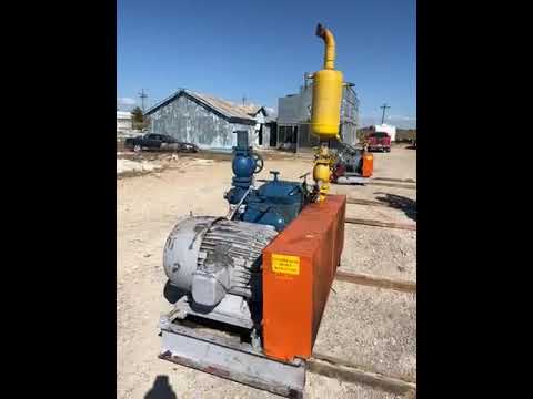 Vilter 448 8-Cylinder Reciprocating Compressor Package (100 HP 460 V, Belt Driven)