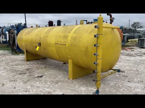 Industrial Service &amp; Fabricators, Inc Receptor de amoníaco horizontal (55 x 225 pulgadas, 2691 galones)
