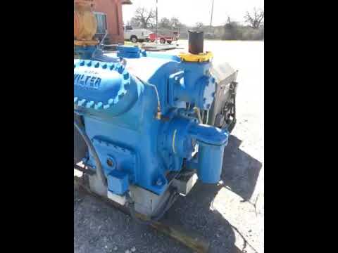 Vilter 444 4-Cylinder Reciprocating Compressor Package (50 HP 208-230/460 V, Belt Driven)