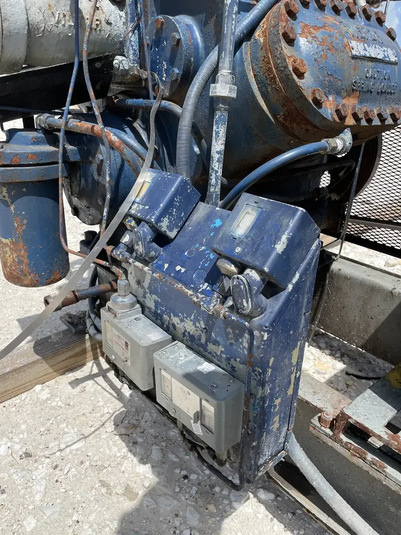 Vilter 456XL 6-Cylinder Reciprocating Compressor Package (MISSING COMPRESSOR, 100 HP 230/460 V, Belt Driven)