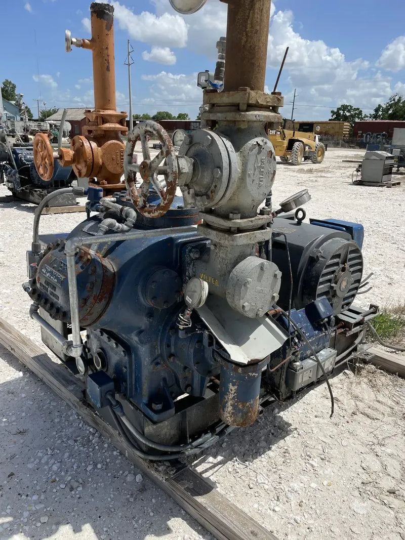 Vilter 456XL 6-Cylinder Reciprocating Compressor Package (MISSING COMPRESSOR, 100 HP 230/460 V, Belt Driven)