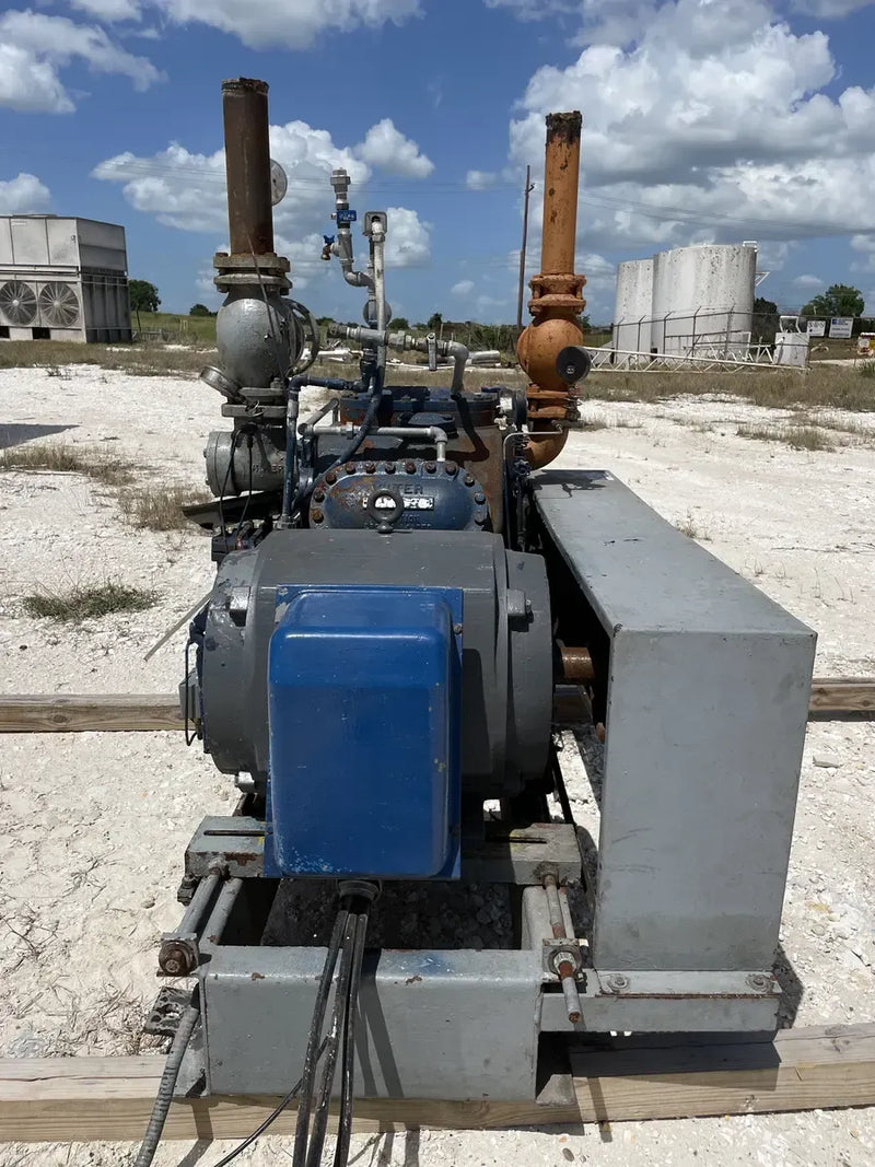Vilter 456XL 6-Cylinder Reciprocating Compressor Package (MISSING COMPRESSOR, 100 HP 230/460 V, Belt Driven)