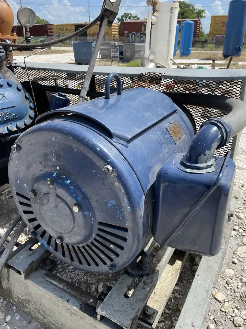 Vilter 448 8-Cylinder Reciprocating Compressor Package (75 HP 230/460 V, Belt Driven)