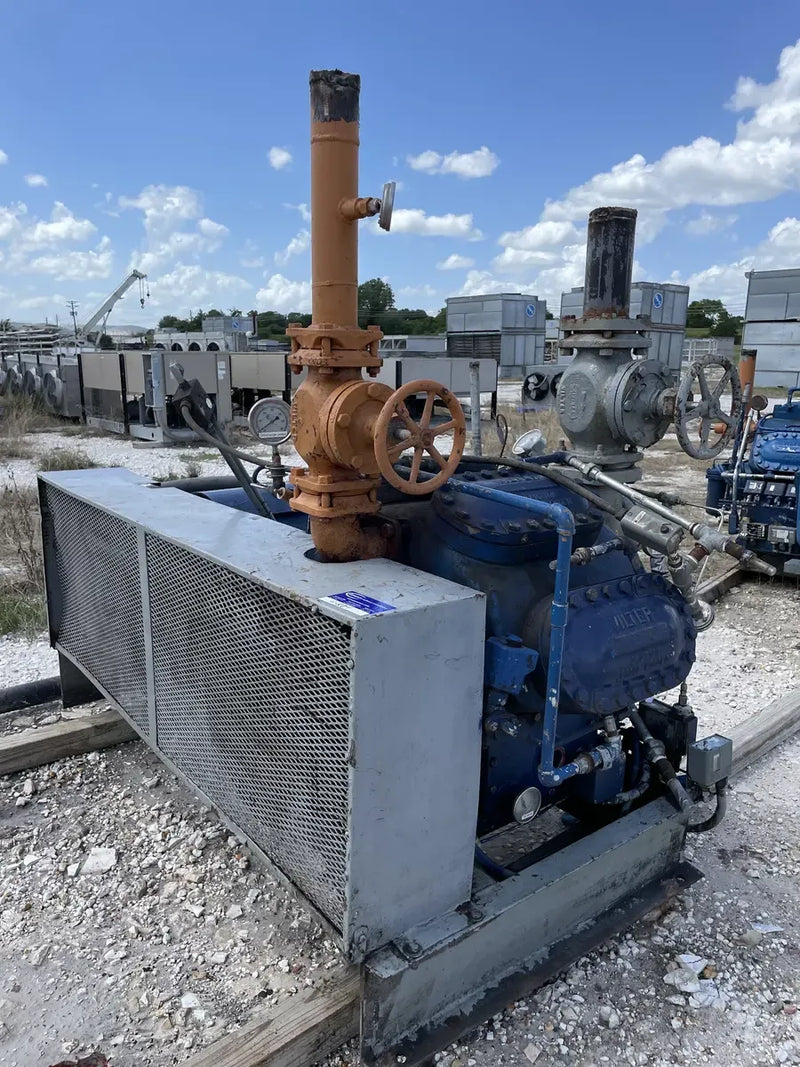 Vilter 448 8-Cylinder Reciprocating Compressor Package (75 HP 230/460 V, Belt Driven)