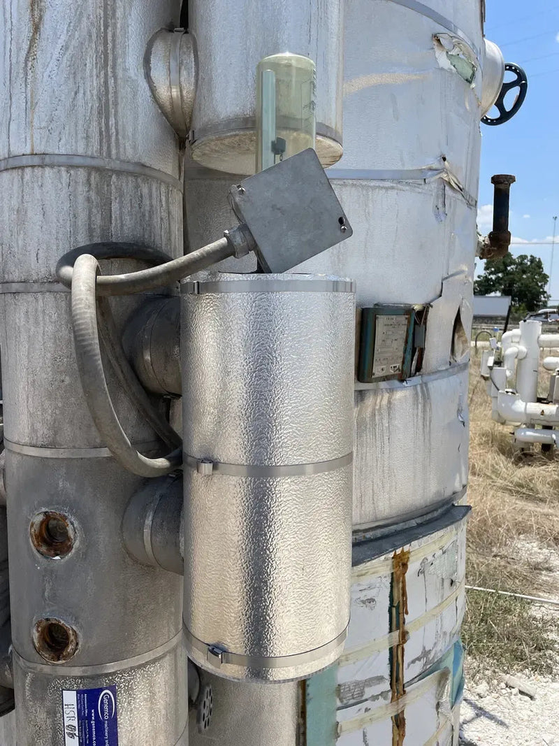 Recirculador de amoníaco vertical RVS (48 diámetro x 147 pulg. 1134 galones. Bombas de 2 a 5 HP).