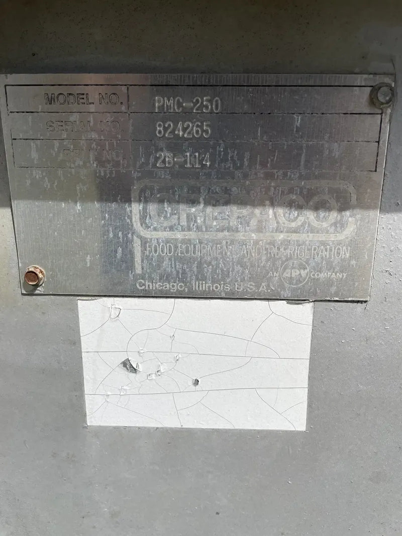 Crepaco PMC-250 Evaporative Condenser (250 Nominal Tons, 3-5 HP Motors, 1 Tower Unit)