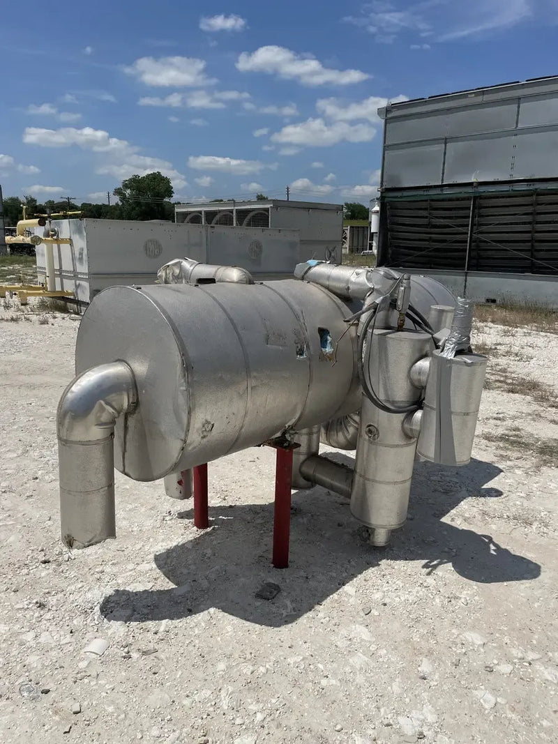 Tambor de compensación de amoníaco horizontal Turbo Ice (26 x 84 pulgadas, 232 galones)