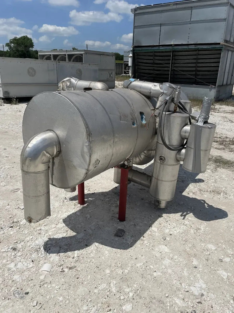 Tambor de compensación de amoníaco horizontal Turbo Ice (26 x 84 pulgadas, 232 galones)