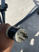 Vertical Incline Galvanized Steel Screw Auger Conveyor - 2 HP