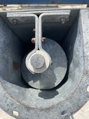 Vertical Incline Galvanized Steel Screw Auger Conveyor - 2 HP