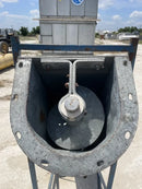 Vertical Incline Galvanized Steel Screw Auger Conveyor - 2 HP