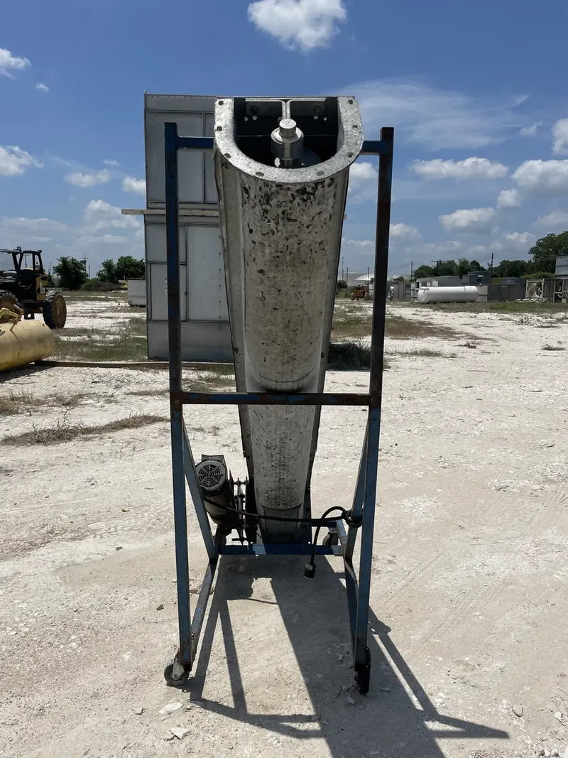 Transportador de tornillo sin fin de acero galvanizado con inclinación vertical - 2 HP