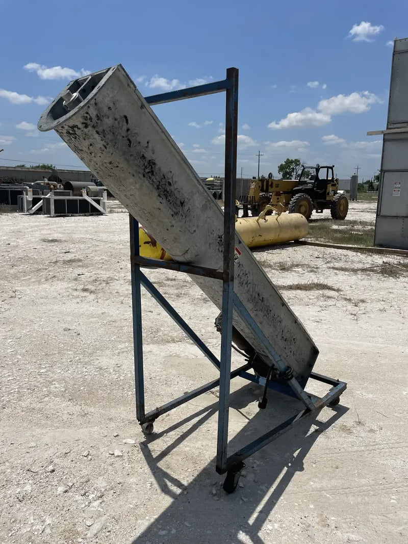 Transportador de tornillo sin fin de acero galvanizado con inclinación vertical - 2 HP