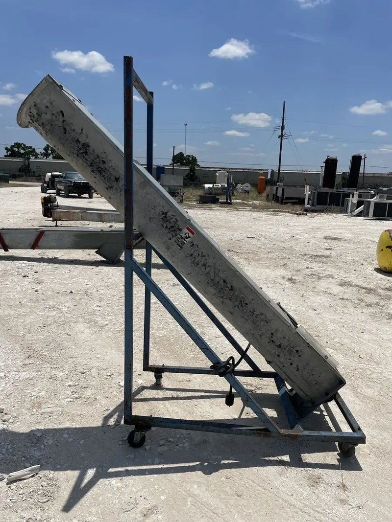 Transportador de tornillo sin fin de acero galvanizado con inclinación vertical - 2 HP