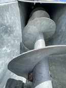 Vertical Incline Galvanized Steel Screw Auger Conveyor - 2 HP