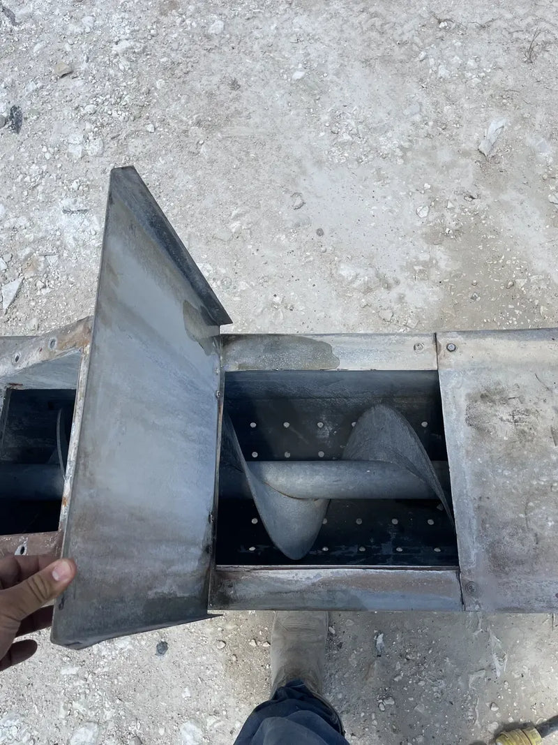 Transportador de tornillo sinfín de acero galvanizado - 3 HP