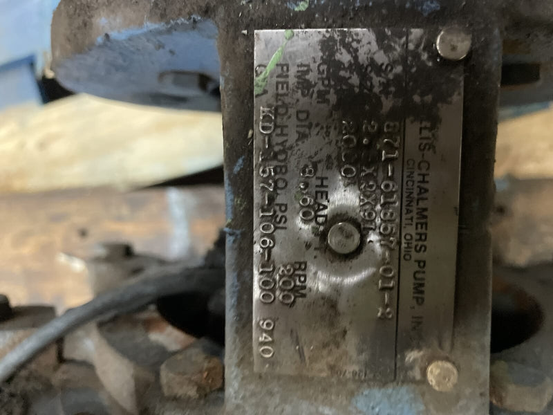Allis-Chalmers 2000 Centrifugal Pump (3 HP, 135 GPM Max)