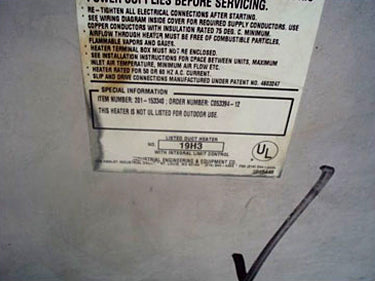 Indeeco Electric Duct Heater Indeeco 
