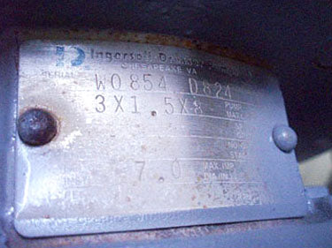 Ingersoll - Dresser D-824 Centrifugal Pump Ingersoll-Dresser 