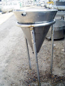 Jacketed Stainless Steel Funnel Tank – 10 Gallon Genemco 