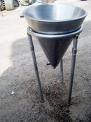 Jacketed Stainless Steel Funnel Tank – 10 Gallon Genemco 