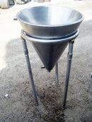 Jacketed Stainless Steel Funnel Tank – 10 Gallon Genemco 