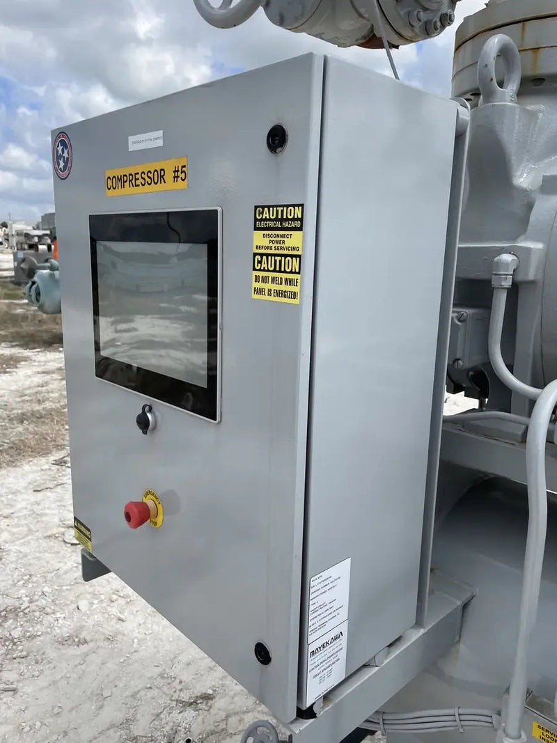 Paquete de compresor de tornillo rotativo Mycom N220JS-LI-E-250 (N220JS-LI-E-250, 250 HP 460 V, panel de control micro Mycom)