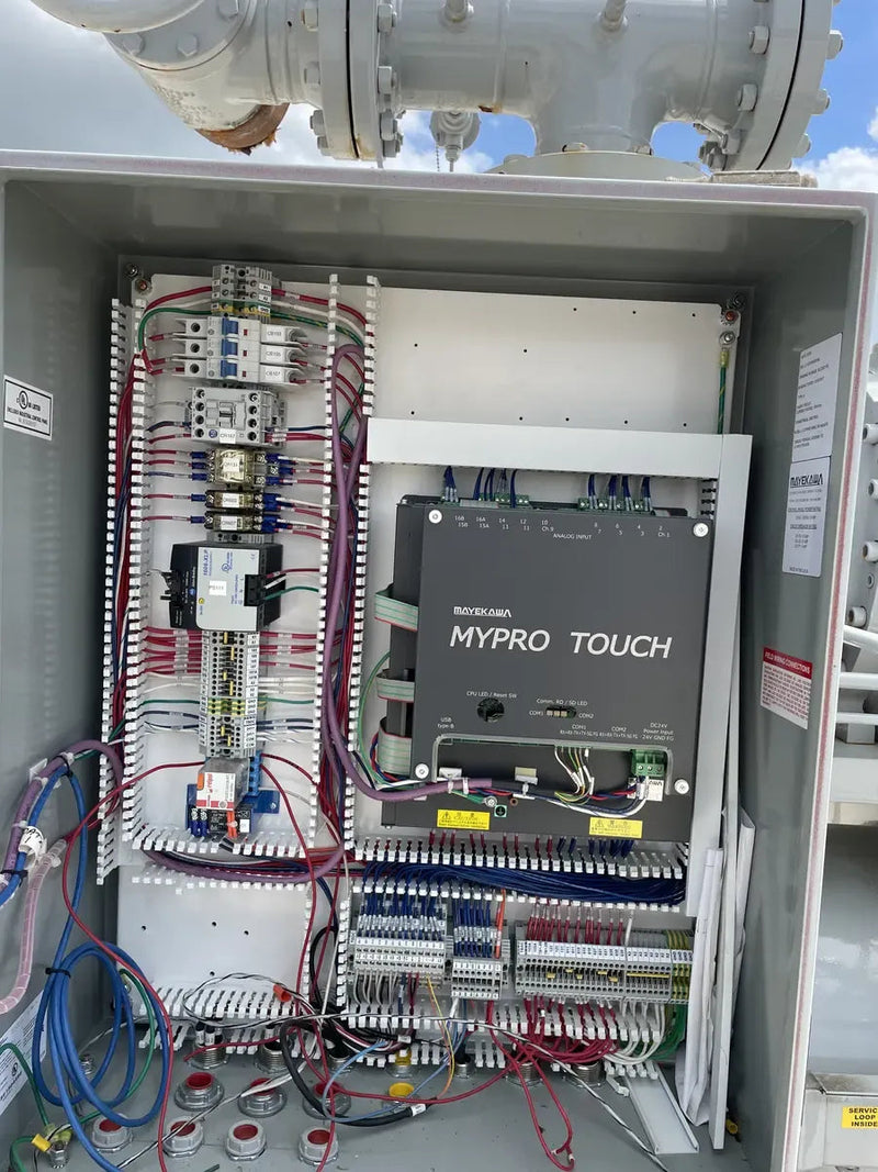 Paquete de compresor de tornillo rotativo Mycom N220JS-LI-E-250 (N220JS-LI-E-250, 250 HP 460 V, panel de control micro Mycom)