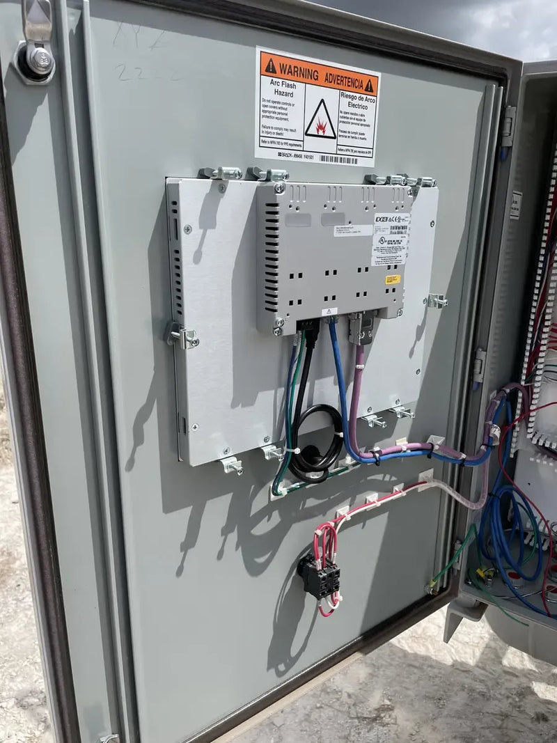 Paquete de compresor de tornillo rotativo Mycom N220JS-LI-E-250 (N220JS-LI-E-250, 250 HP 460 V, panel de control micro Mycom)