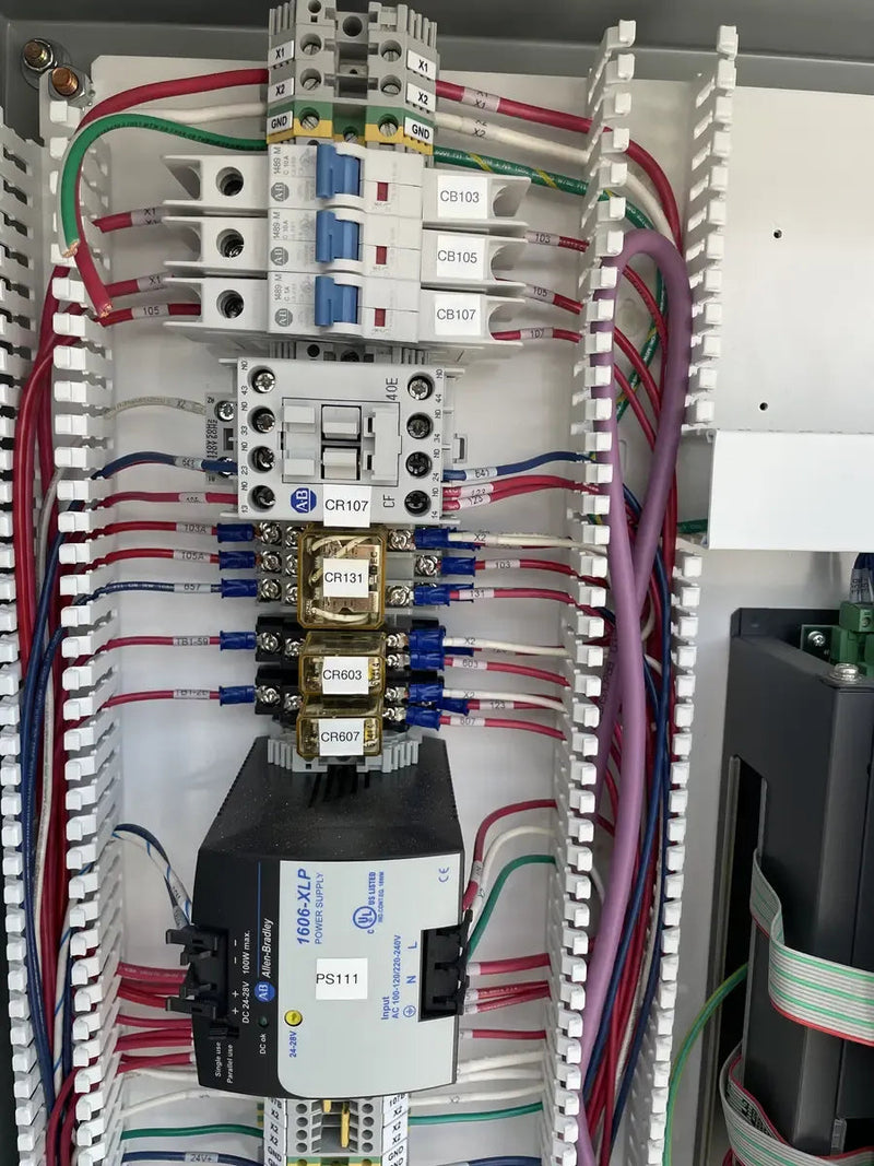 Paquete de compresor de tornillo rotativo Mycom N220JS-LI-E-250 (N220JS-LI-E-250, 250 HP 460 V, panel de control micro Mycom)