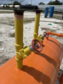 Delta Tee International HPR-301C-P Horizontal Ammonia Receiver ( 30in. X 139in. 487 Gallons)