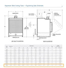 Torre de enfriamiento Marley AQ496M1GAF 2018 (126 toneladas nominales, 7,5 HP, 208-230/460 V)