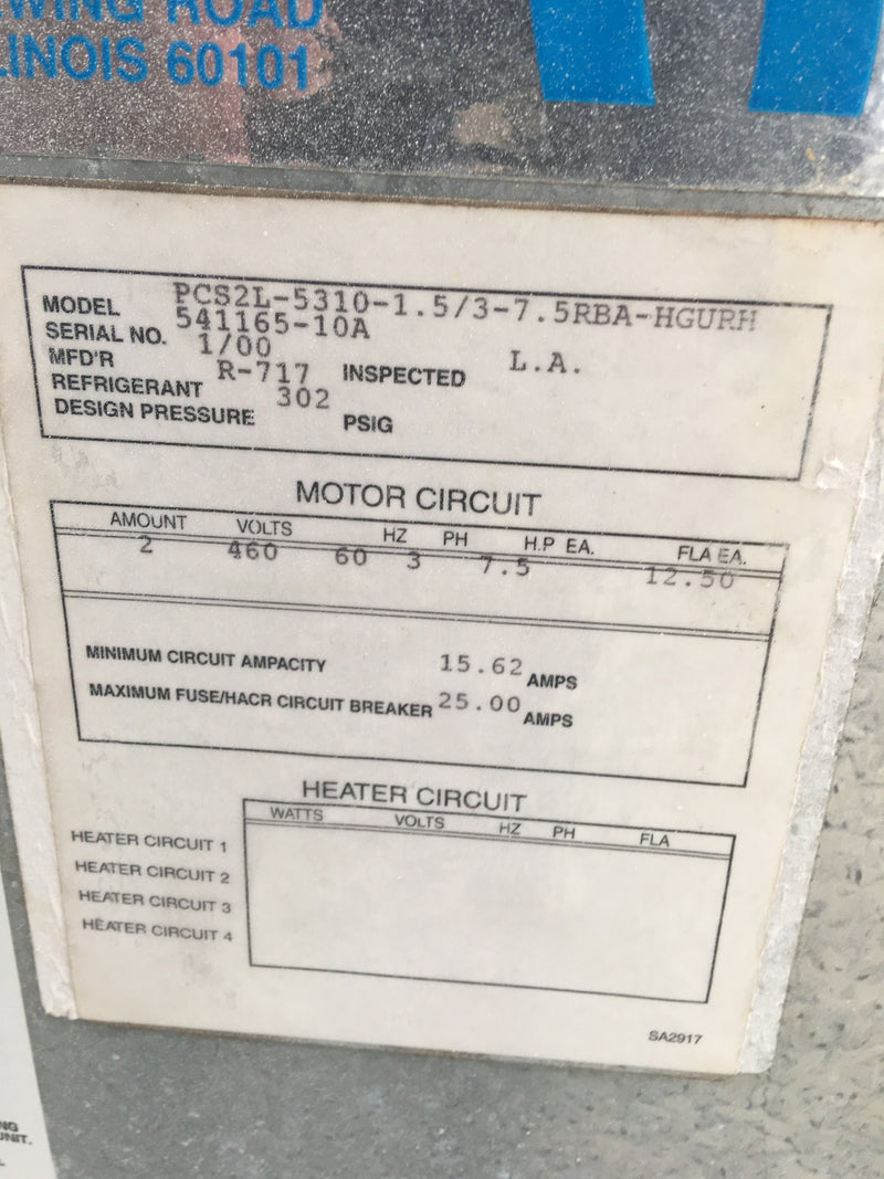 Krack Ammonia Medium Temperature Evaporator Coil - 2 Fan Krack 