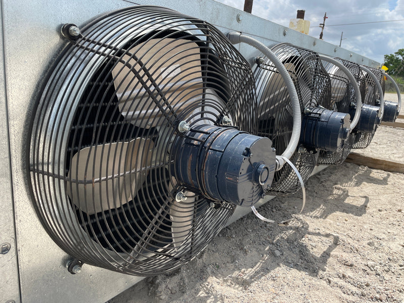 Krack DT4S-1045-FLA-HGU-RH 4-Fan Ammonia Evaporator Coil- 13 TR 4 Fans (Low Temperature) Krack 